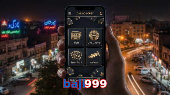 Main screen of Baji999 app page for PK players